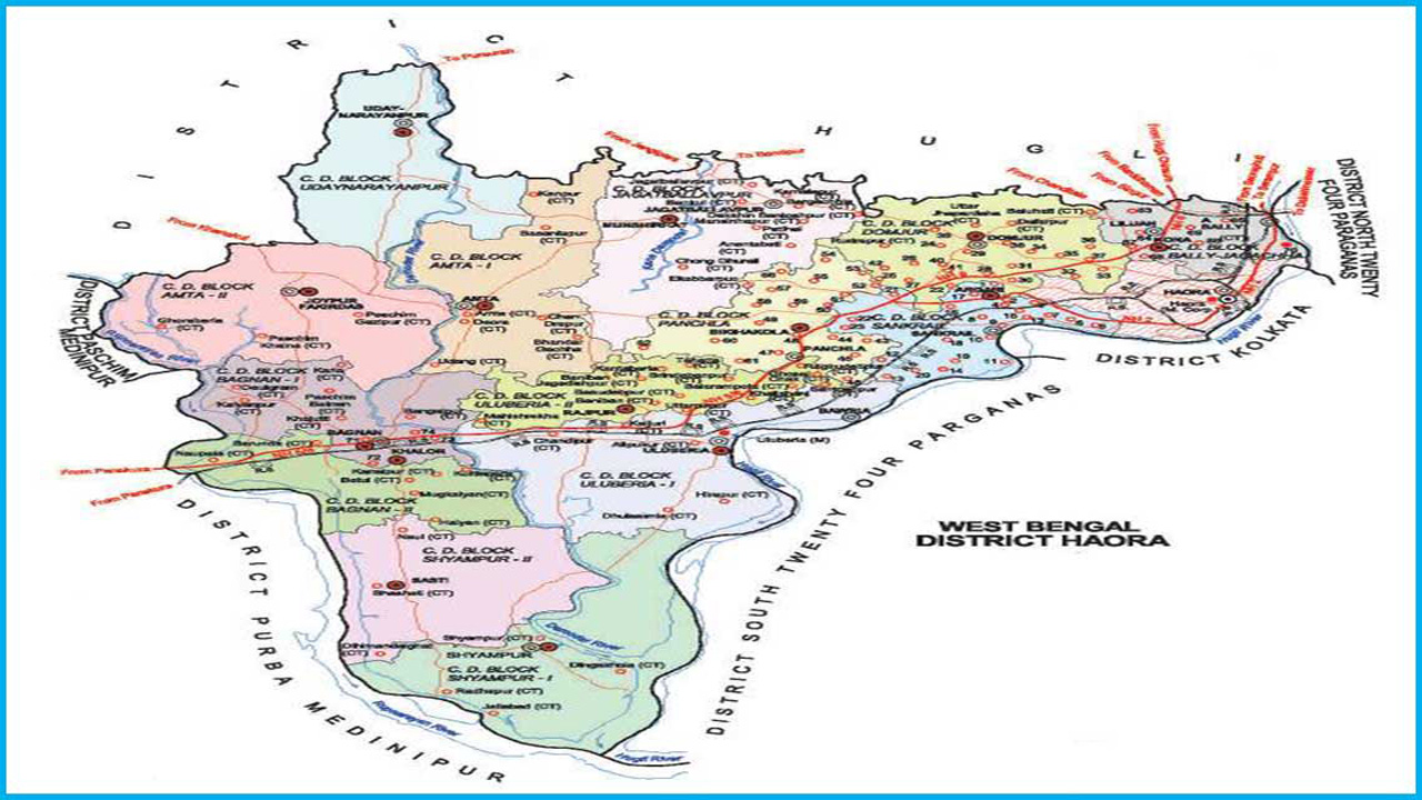 Howrah District Map Block Wise Pincodes Of West Bengal, Howrah – Gazeis