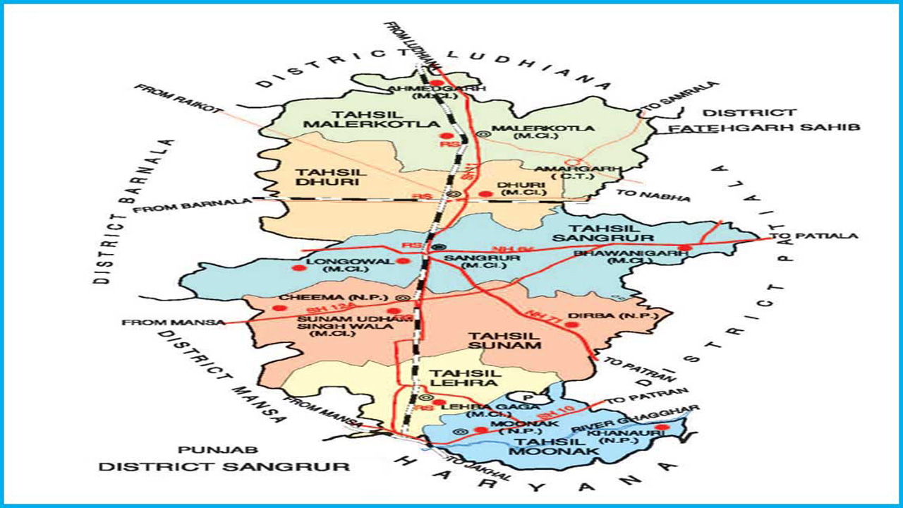 Sangrur District Villages Map Villages In Punjab, Sangrur – Gazeis
