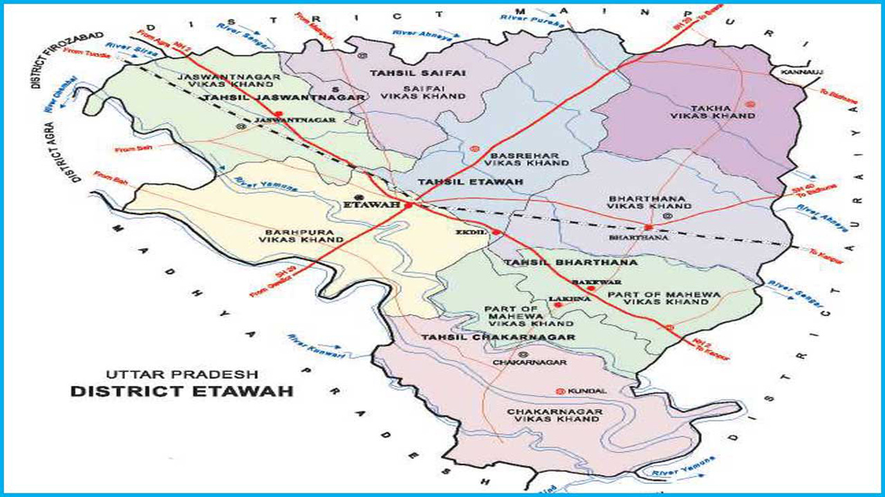 Etawah In Up Map Pincodes Of Uttar Pradesh, Etawah – Gazeis