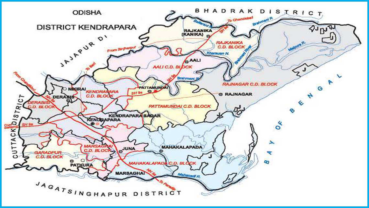 Kendrapara Map In Odisha Villages In Odisha, Kendrapara – Gazeis